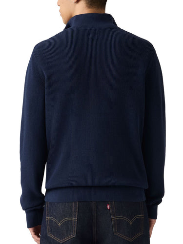 Maglioni Uomo Levi's - Maglione Mezza Zip Naval Academy - Blu