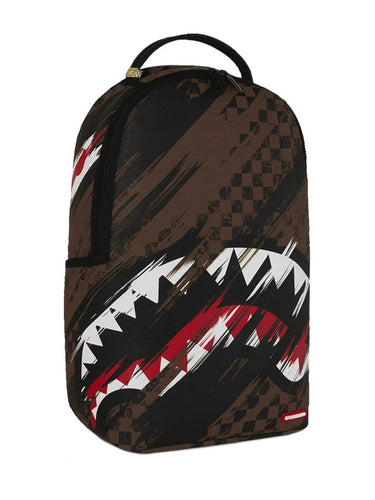 Zaini Casual Unisex Sprayground - Zaino Smeared Grunge - Marrone