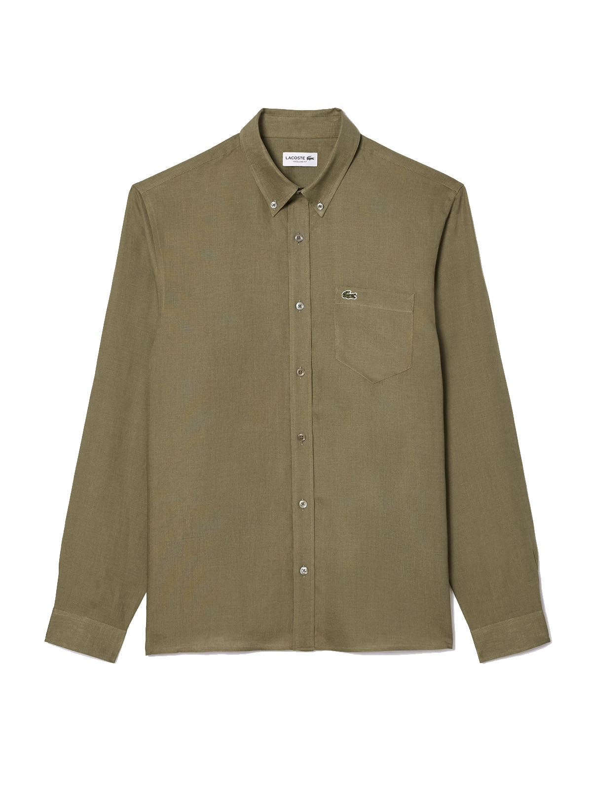 Camicie casual Uomo Lacoste - Camicia Da Uomo Di Lino Lacoste Regular Fit - Verde