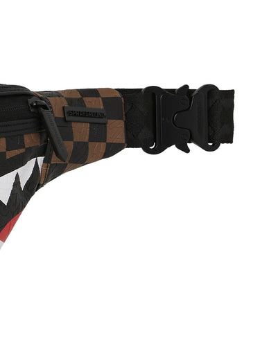 Marsupi alla moda - Uomo Unisex Sprayground - Marsupio Check 2 Emboss Savvy - Marrone