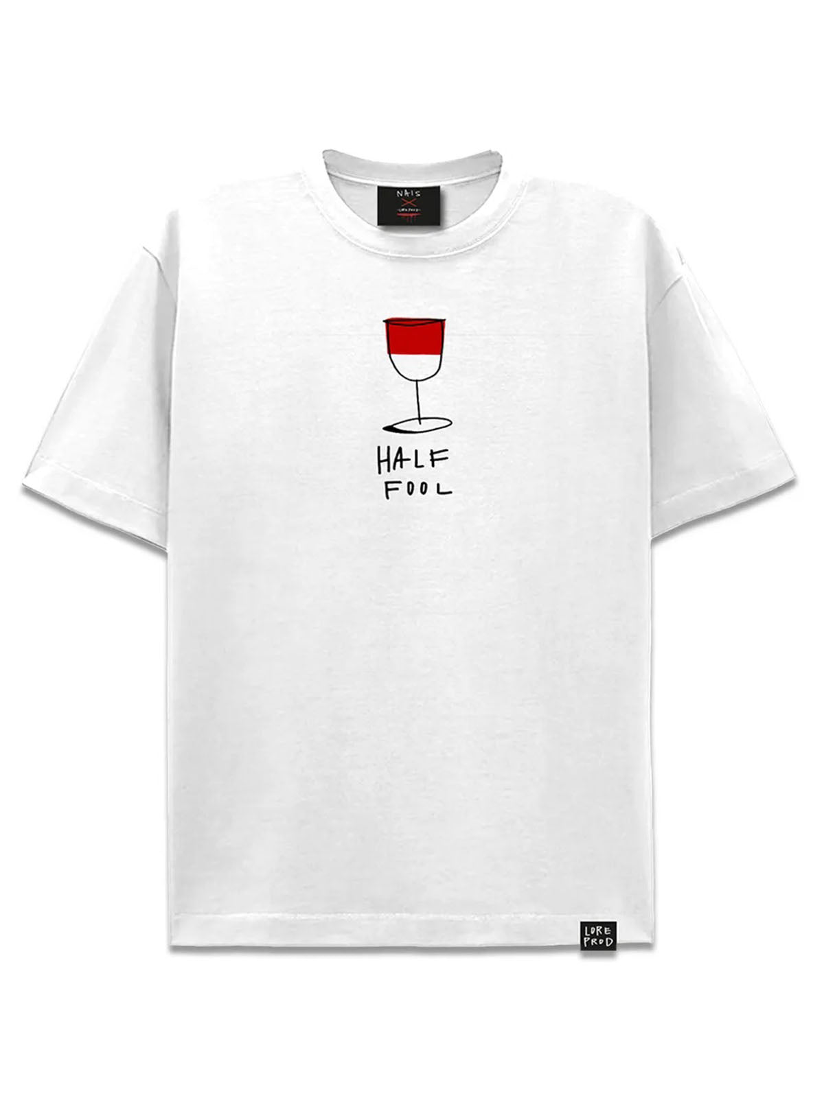 Nais Men's T-Shirt - Last Sip Lore Prod X Nais Tee - White