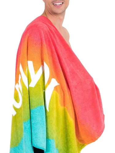 Teli mare Uomo Hurley - Tie Dye Gradient Red Towel - Rosso