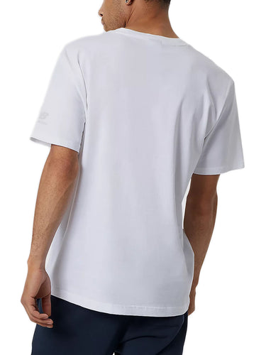 T-shirt Uomo New Balance - Essentials Celebrate Split Logo Tee - Bianco