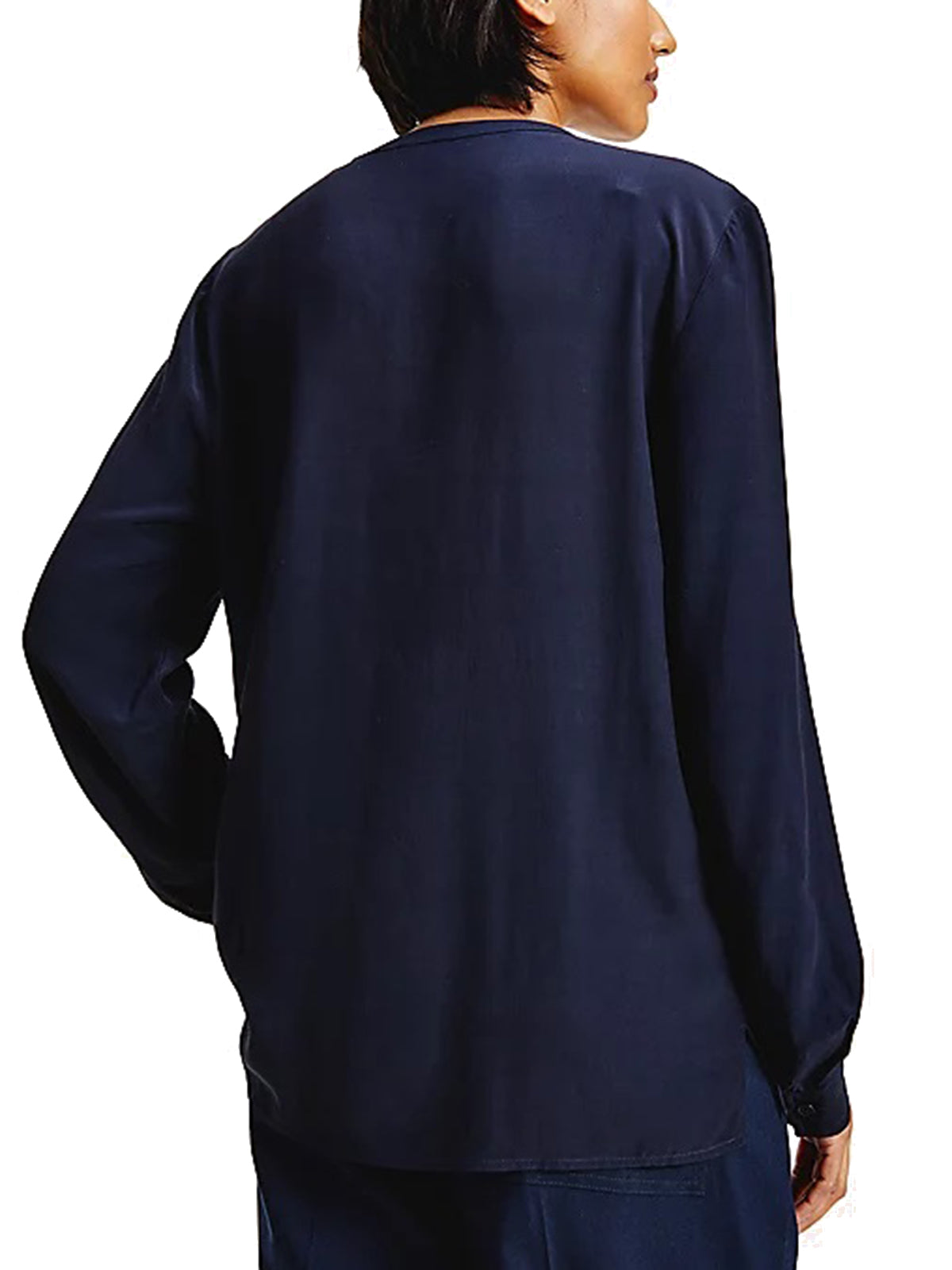 Bluse e camicie Donna Tommy Hilfiger - Viscose V-Neck Blouse - Blu