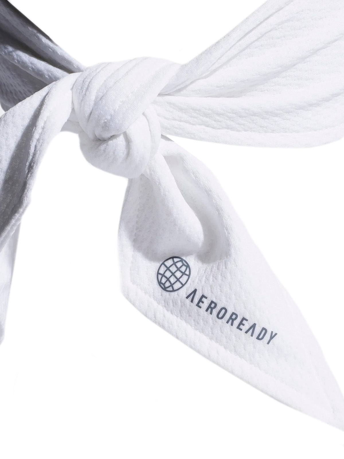 Fasce Uomo Adidas - Aeroready Ten Tie Headband - Bianco