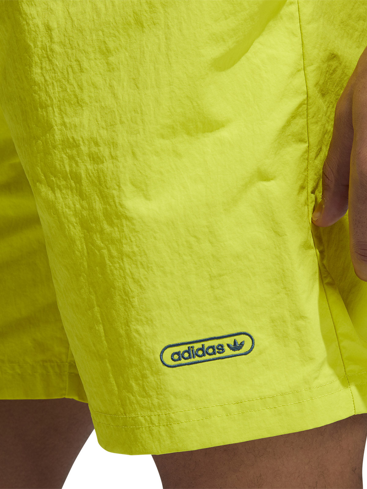 Adidas Men's Bermuda - Embroidered Woven Short - Yellow