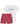 Tute a manica corta Bambini Unisex Adidas - Adicolor Shorts And Tee Set - Bianco
