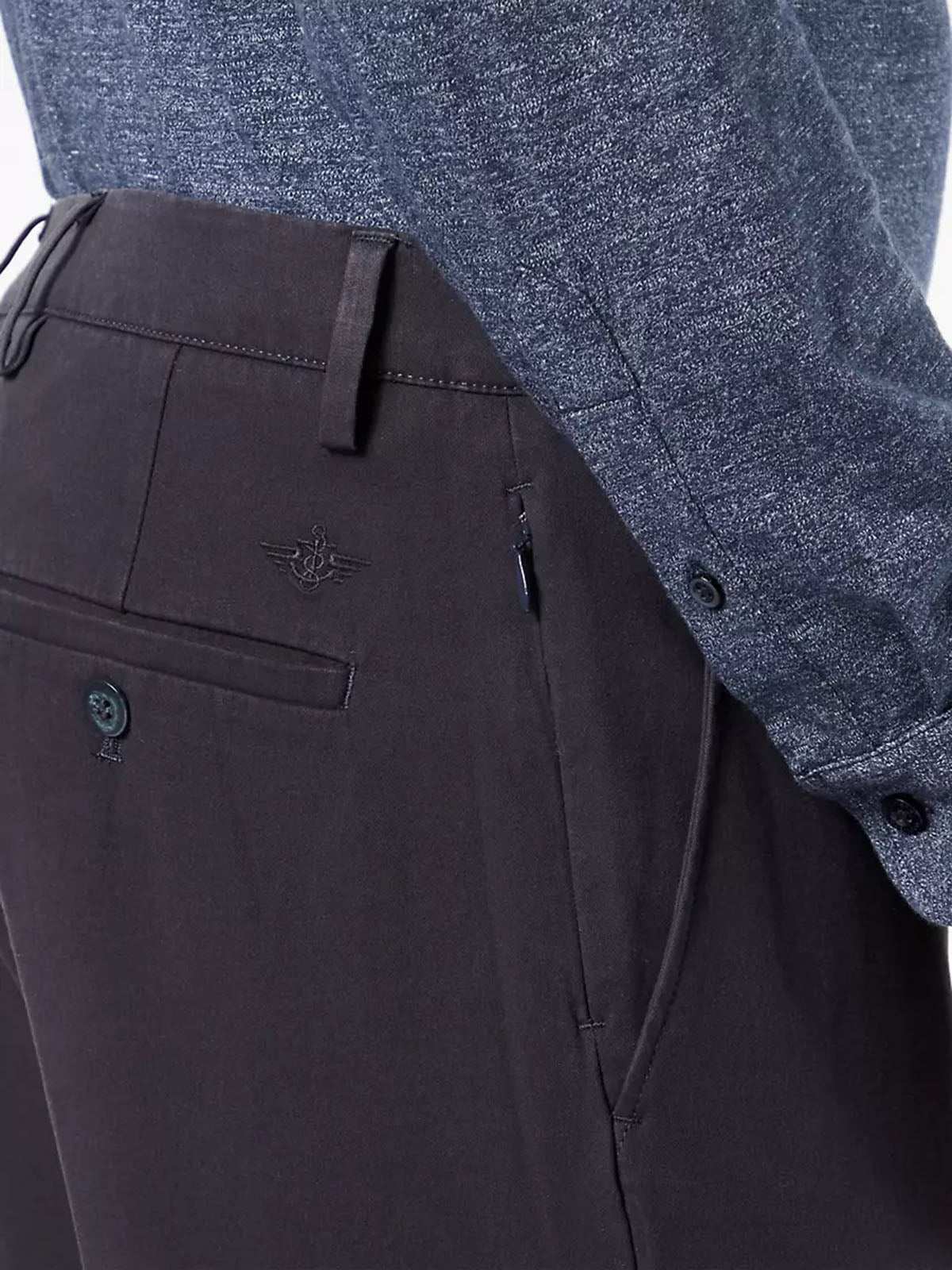 Pantaloni Uomo Dockers - Tapered Fit Smart 360 Flex Chino - Blu