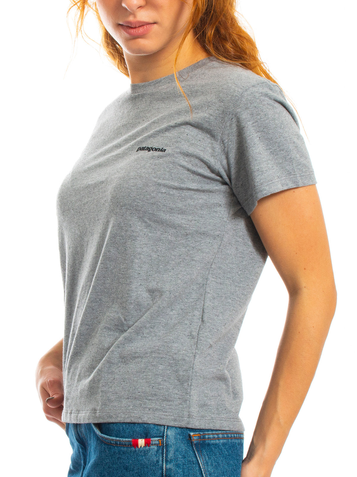 Patagonia Women's T-Shirt - P-6 Logo Responsibili-Tee® - Grey