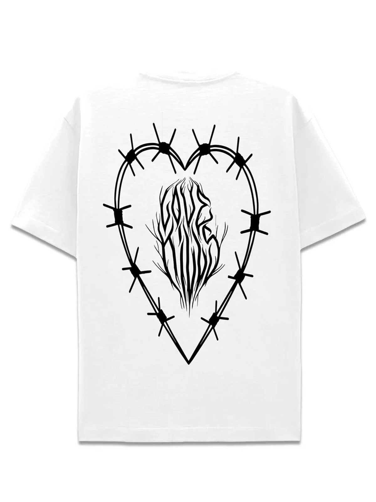Nais Men's T-Shirt - Love Kills Pietrobon X Naistee - White
