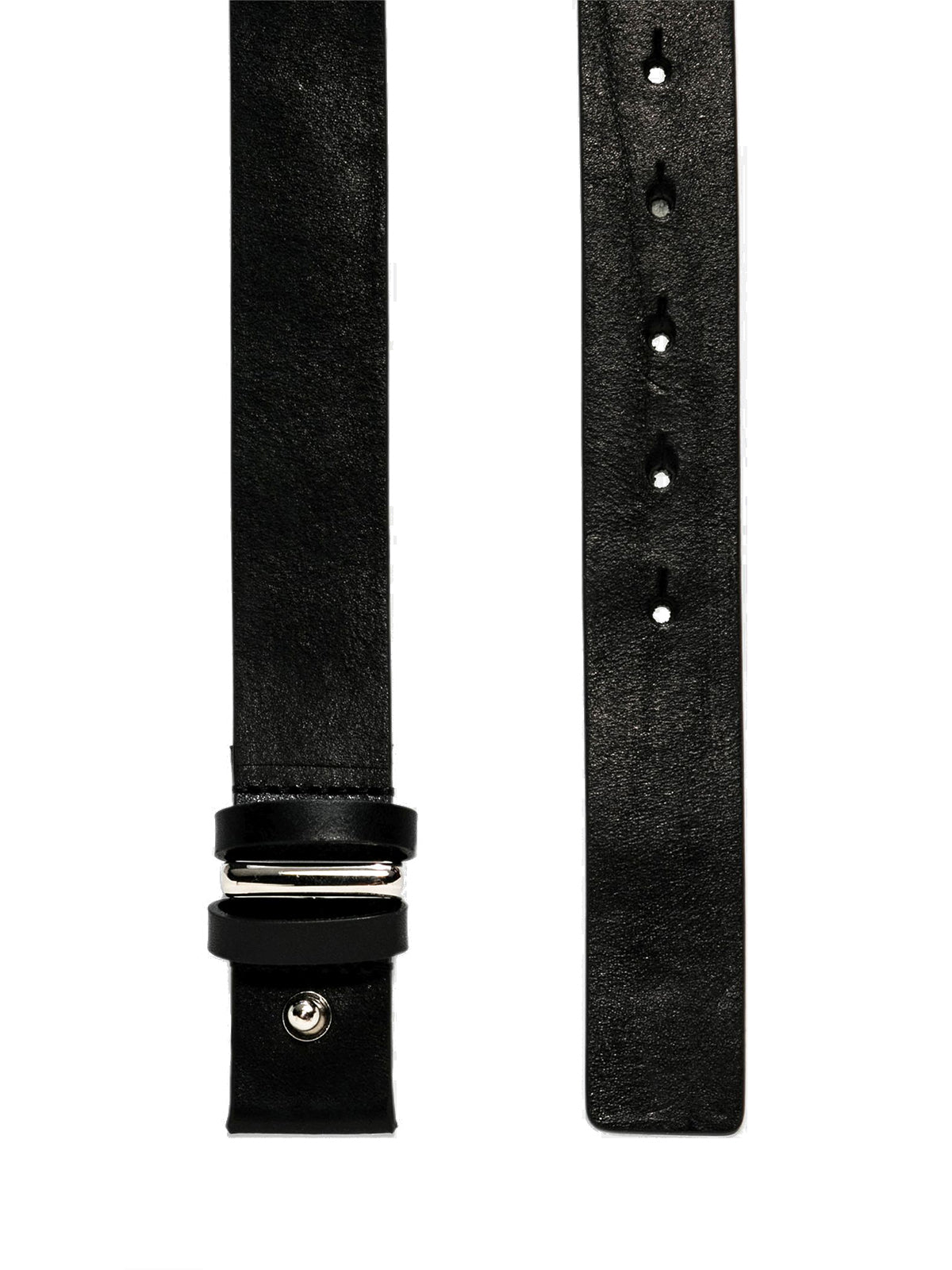 Alpha Studio Women's Belts - Medium Leather Belt - Black