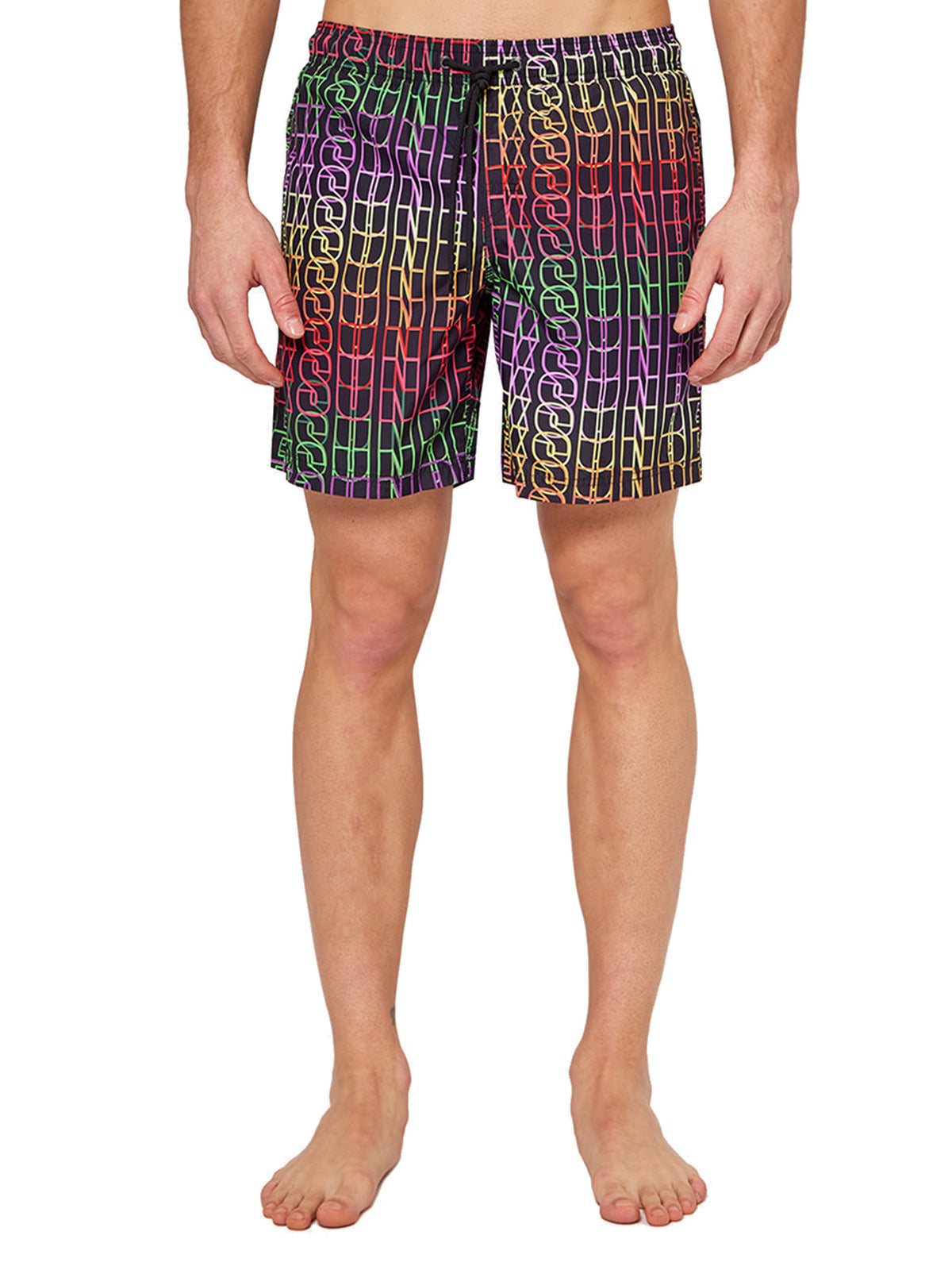 Pantaloncini e calzoncini Uomo Sundek - Elastic Waist 16" Volley Printed Swim Shorts - Multicolore