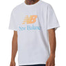 T-shirt Uomo New Balance - Essentials Celebrate Split Logo Tee - Bianco