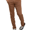 Pantaloni Uomo Mason's - Milano Style Slim Fit Linen Blend Chino Pant - Marrone