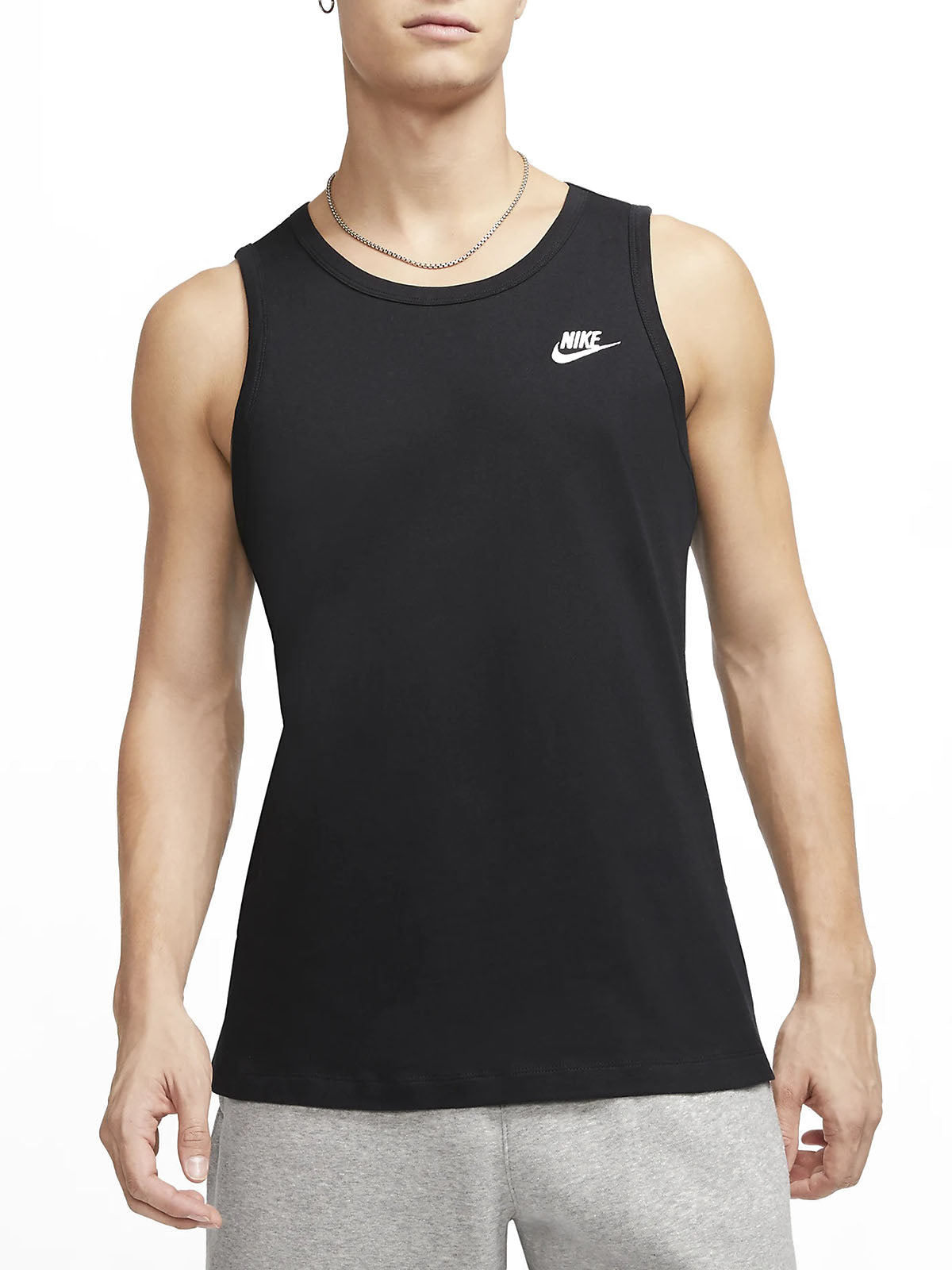 Canotte Uomo Nike - Nike Sportswear Club Tank Top - Nero