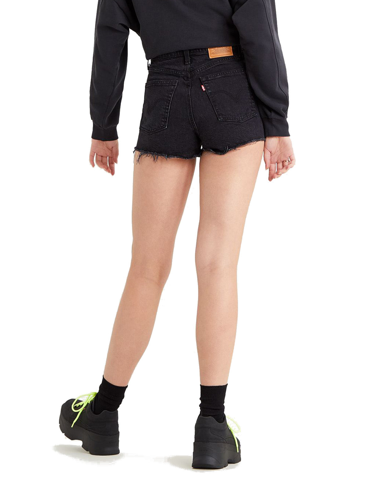 Levi's Woman Bermuda - Levi's® Women's Ribcage Shorts - Black